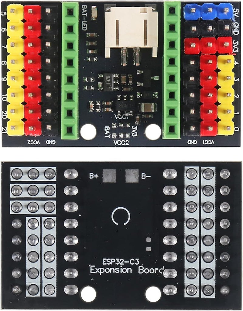 AiTrip لوحة تطوير ESP32-C3 MINI 2PCS لوحة موسعة/توسيع، ESP32 C3 ESP32-C3 سوبر ميني 4MB Wi-Fi بلوتوث لوحة تطوير (لوحة التوسيع فقط) - Image 2